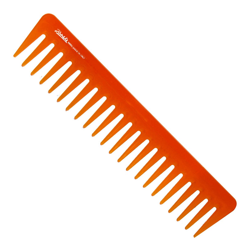 JANEKE HAIR COMBS HAND MADE ORANGE- LARGE SIZE