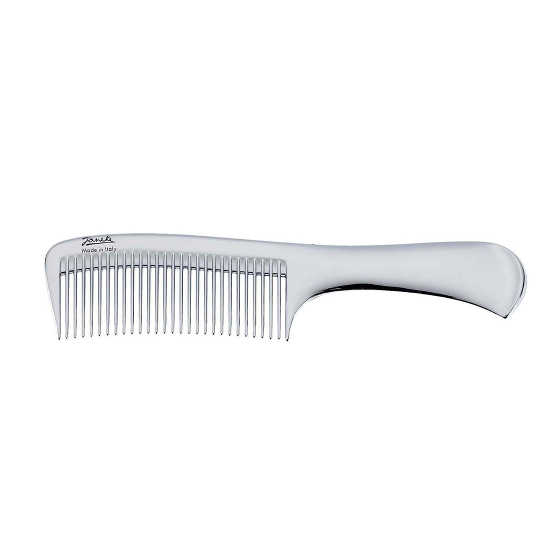 ITALY HAIR COMB CHROME COLOR - LARGE SIZE