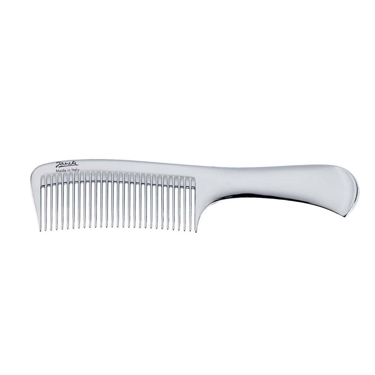 ITALY HAIR COMB CHROME COLOR - LARGE SIZE