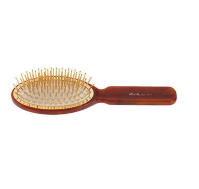 فرشة شعر جانيك ايطالى لون بني برؤوس لون ذهبي - صغير