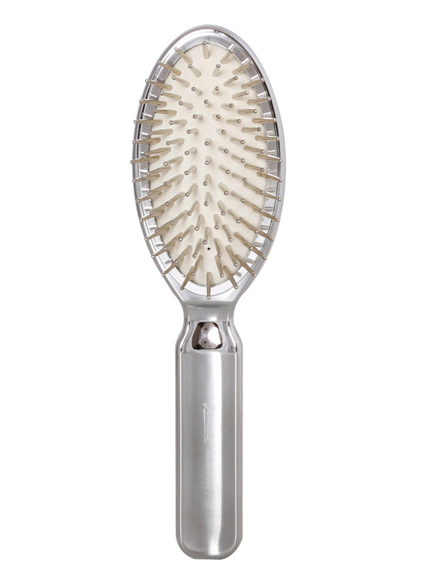 JANEKE HAIR BRUSH CHROME - LARGE SIZE