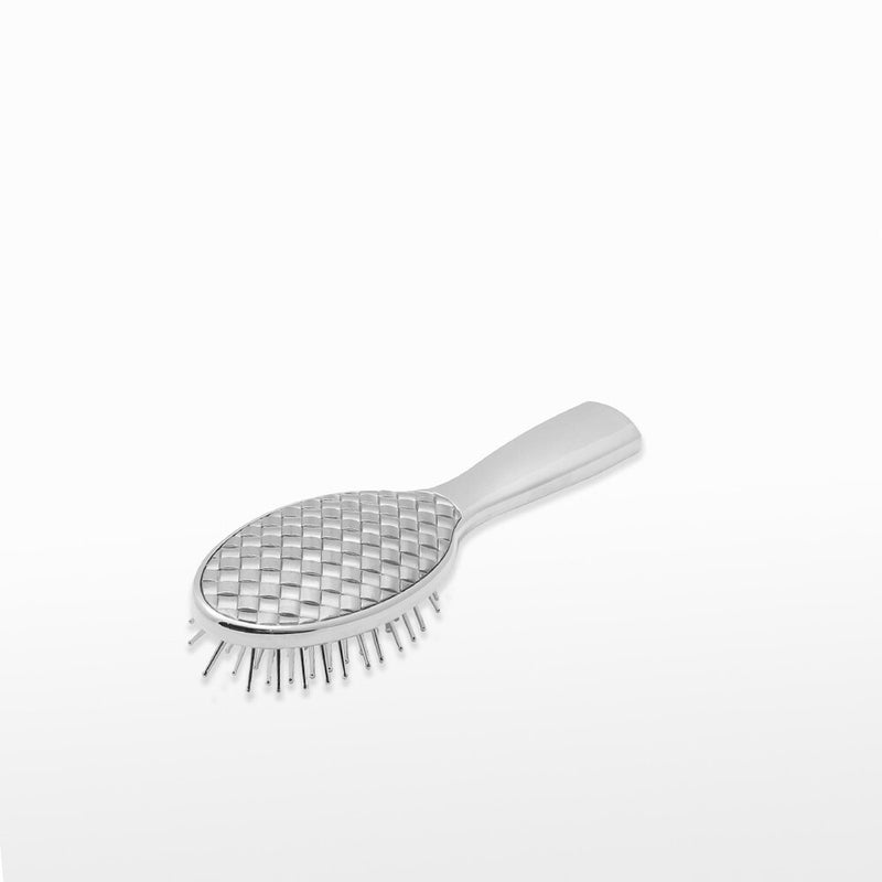 JANEKE HAIR BRUSH CHROME COLOR - SMALL SIZE