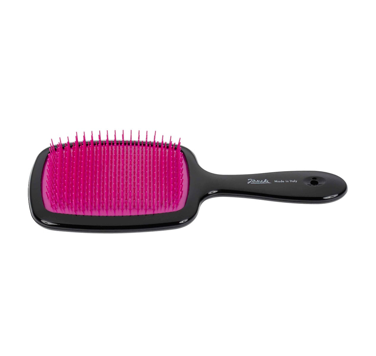 JANEKE HAIR BRUSH WITH SOFT TIPS BLACK &amp; FUCHSIA COLOR
