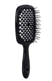 فرشه شعر جانيك ايطالى مع قاعدة مفرغة وعملية لون أسود