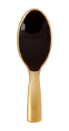 JANEKE HAIR BRUSH GOLD & DARK BROWN BACK - LARGE SIZE