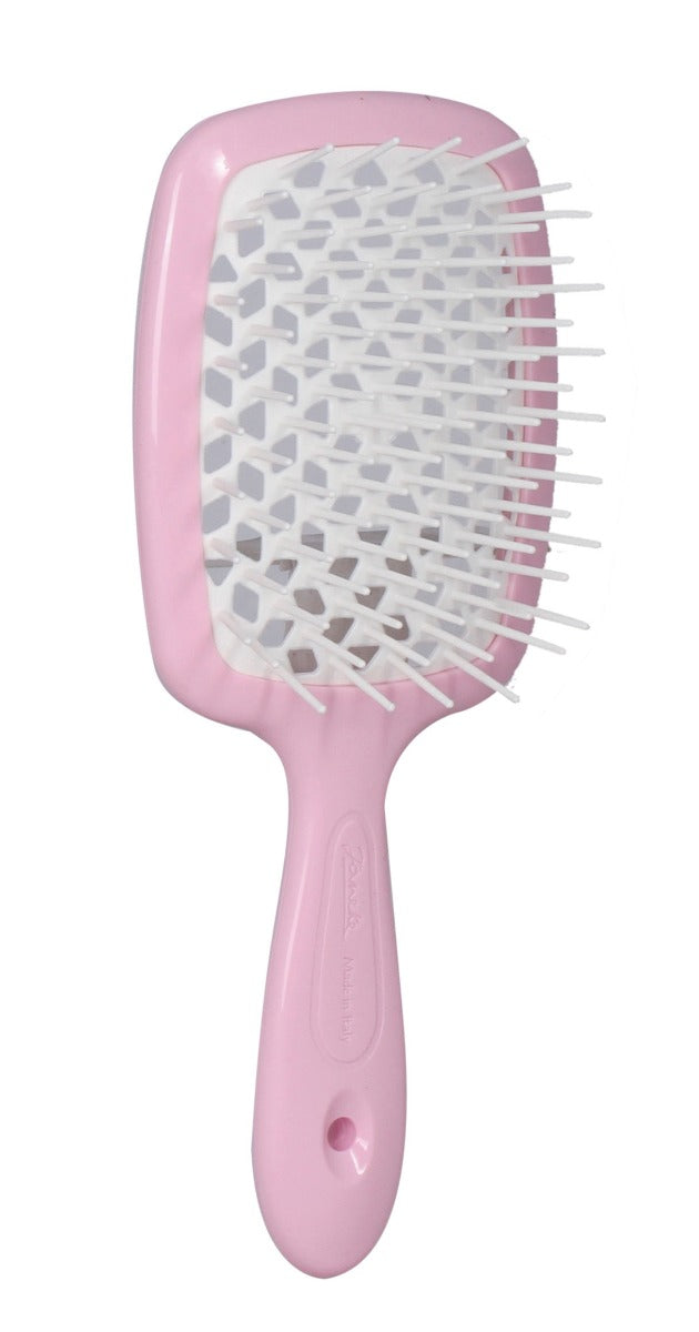 JANEKE BRUSH PNEUMATIC BASE WITH SOFT TIPS PINK &amp; WHITE COLOR