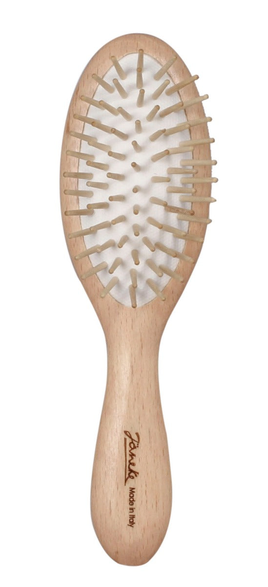 JANEKE HAIR BRUSH NATURAL WOOD - SMALL SIZE
