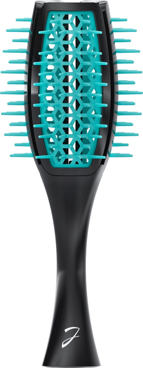JANEK TULIP HAIR BRUSH PNEUMATIC BASE WITH SOFT TIPS BLACK AND BLUE