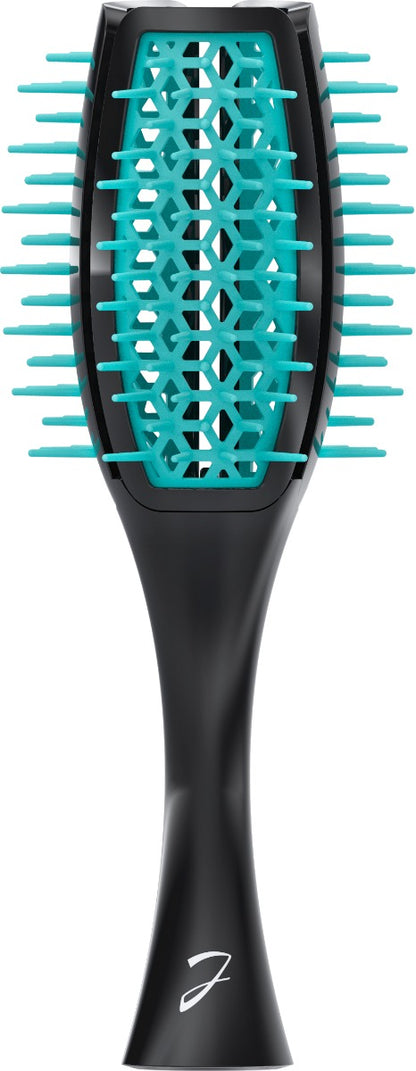 JANEK TULIP HAIR BRUSH PNEUMATIC BASE WITH SOFT TIPS BLACK AND BLUE