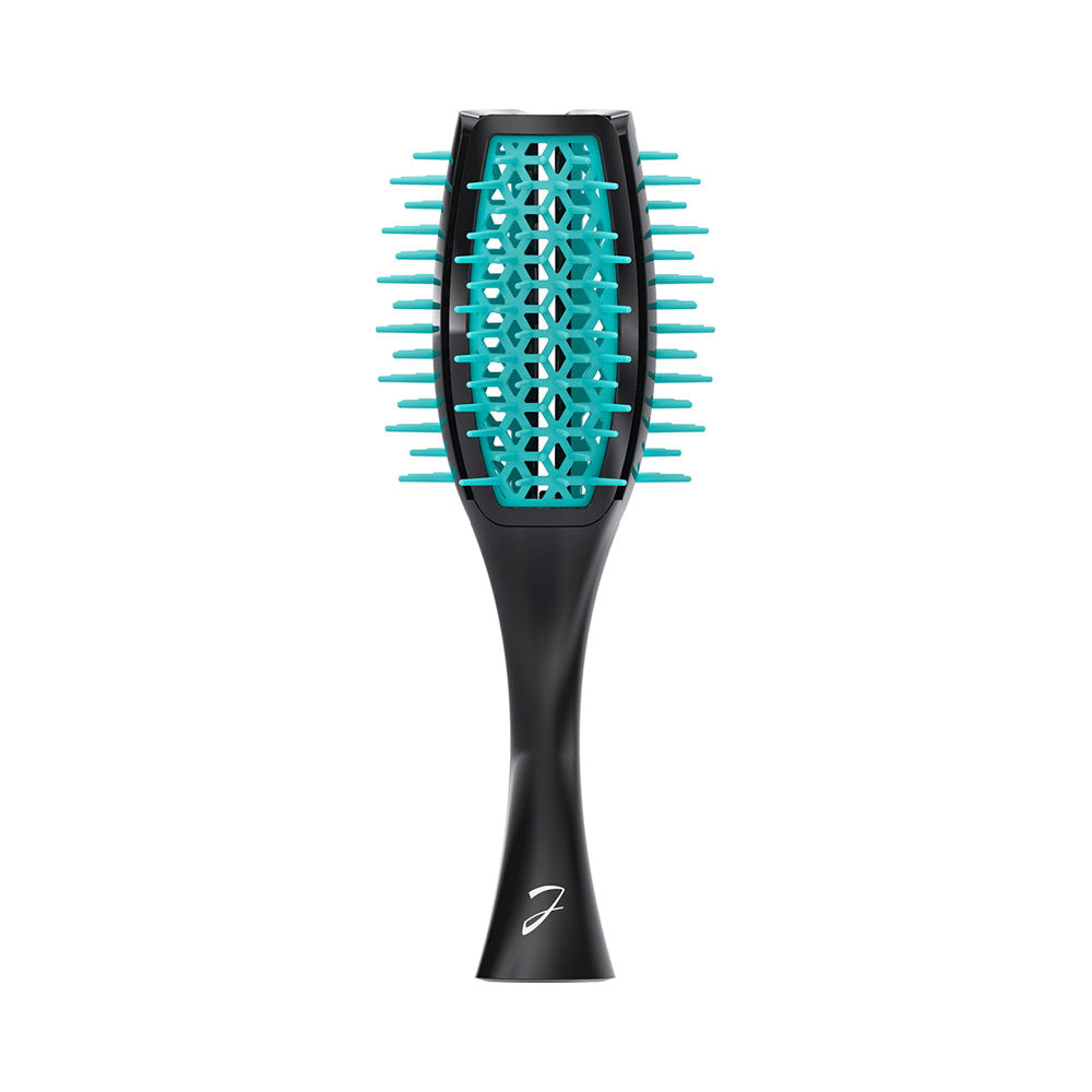 JANEK TULIP HAIR BRUSH PNEUMATIC BASE WITH SOFT TIPS BLACK AND BLUE