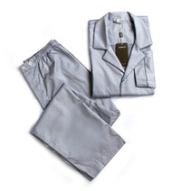 بيجاما زيميرلي رجالي فاخره قطن 100% لون فضي مقاس XXL