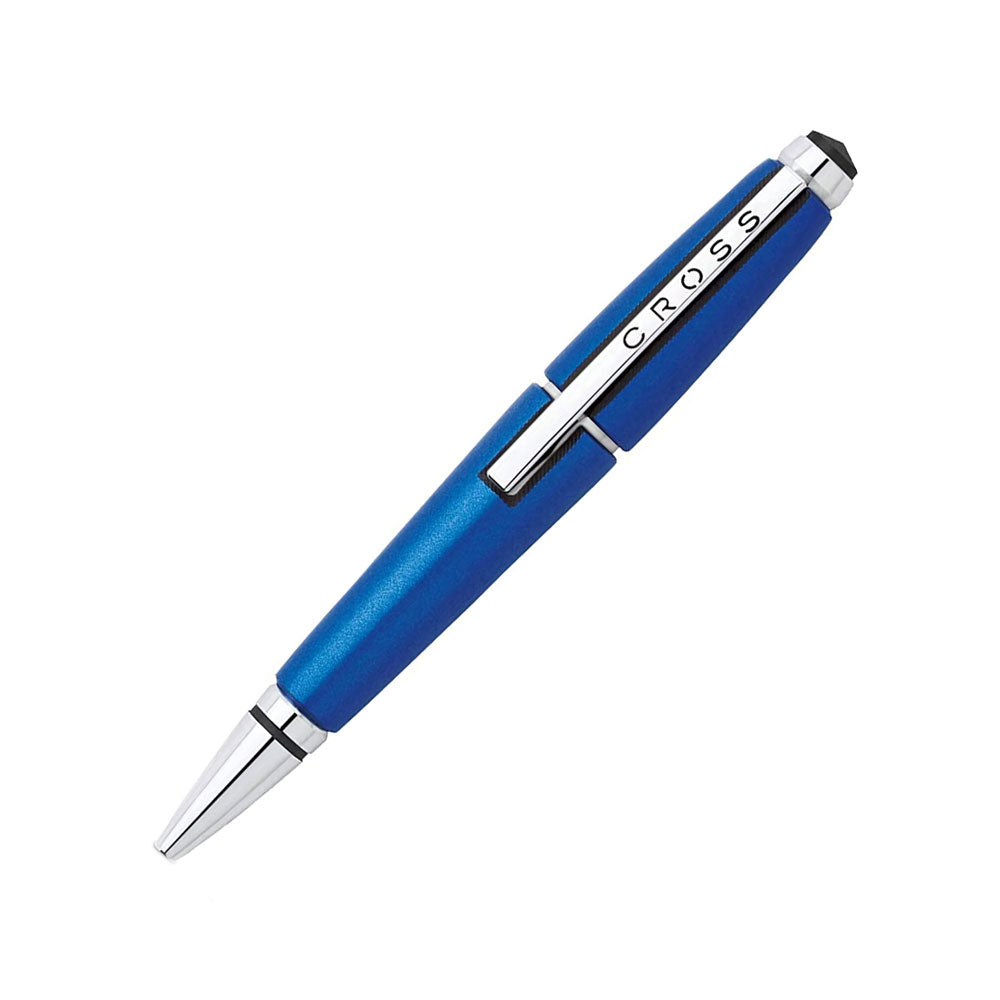 CROSS BALL PEN EDGE MULTI FUNCT PEN BLUE &amp; SATIN CHR CLIP