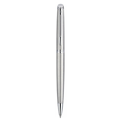 WATERMAN HEMISPHERE BALLPOINT PEN STAINLESS STEEL WITH CHROME TRIM