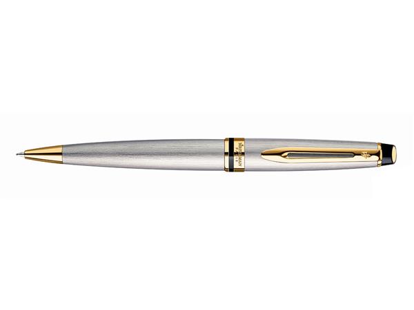 EXPERT BALLPOINT PEN STAINLESS STEEL GOLD TRIM