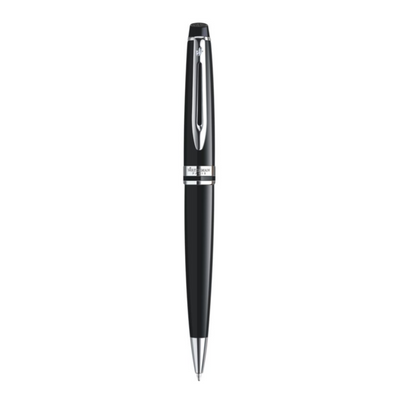 WATERMAN EXPERT3 BALLPOINT PEN BLACK WITH CHROME TRIM