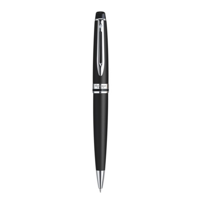 WATERMAN EXPERT BALLPOINT PEN MATTE BLACK WITH CHROME TRIM