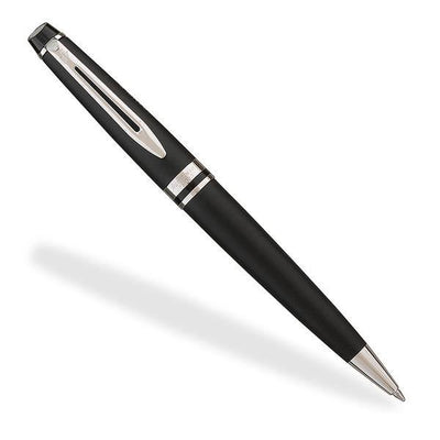 WATERMAN EXPERT BALLPOINT PEN MATTE BLACK WITH CHROME TRIM