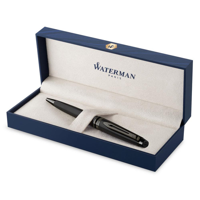 WATERMAN BALLPOINT PEN EXPERT METALIC BLACK