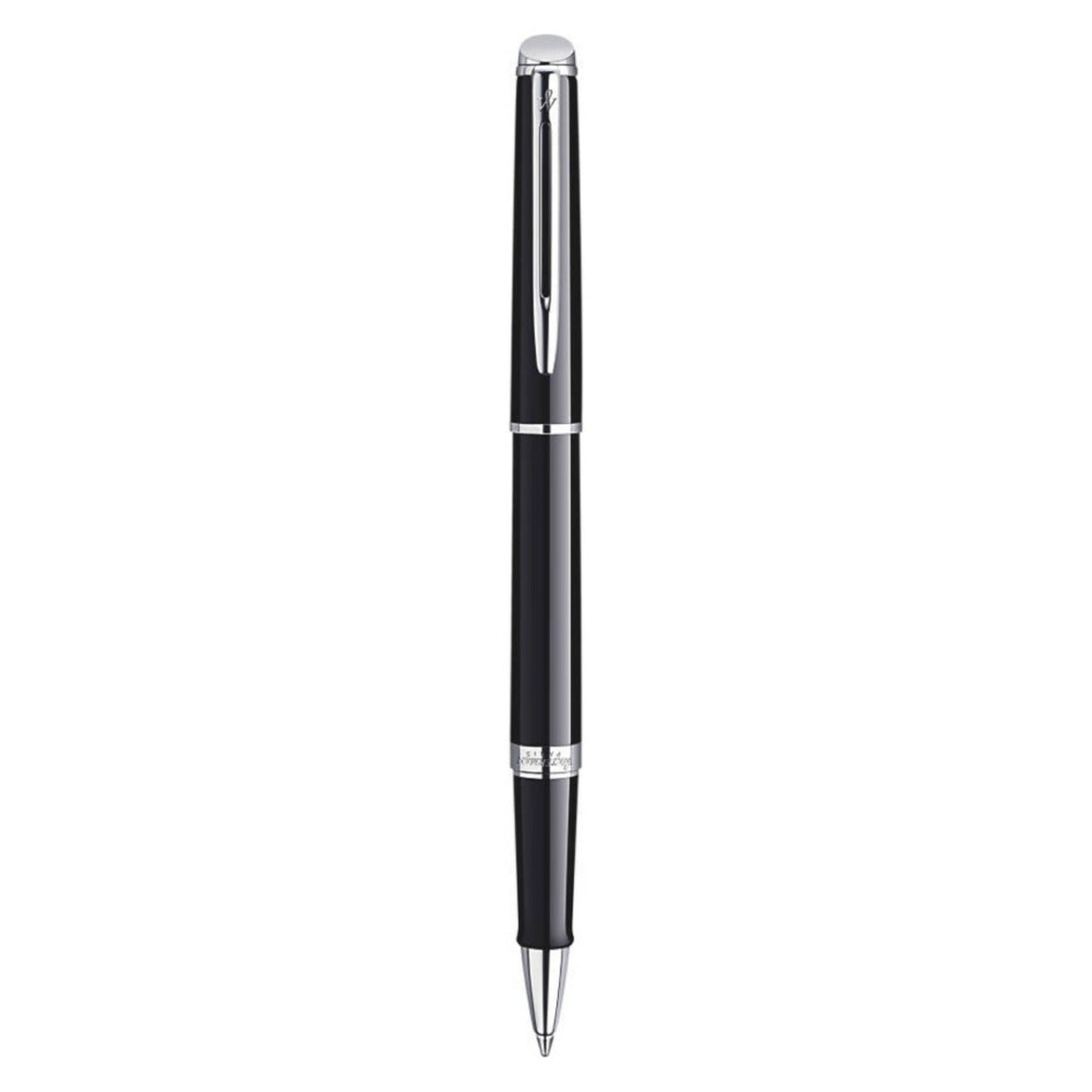 HEMISPHERE ROLLERBALL PEN CT BLACK WITH CHROME TRIM