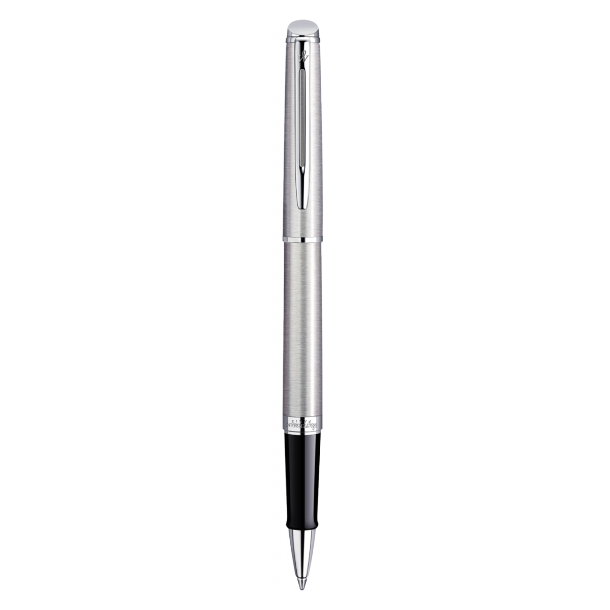 HEMISPHERE ROLLERBALL PEN STAINLESS STEEL WITH CHROME TRIM