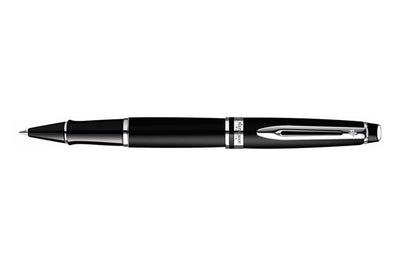 WATERMAN EXPERT 3 ROLLERBALL PEN BLACK AND SILVER COLOR