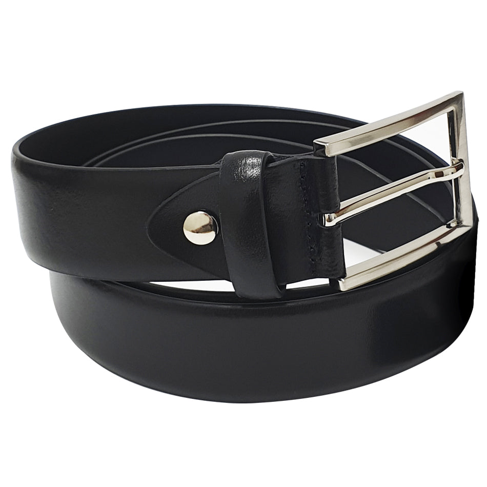 NATUCCI GENUINE LEATHER BELT BLACK FOR GENTS