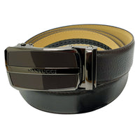 NATUCCI GENUINE LEATHER BELT DARK BROWN FOR GENTS