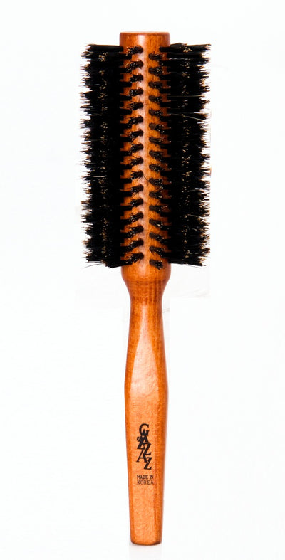 GAZZAZ HAIR BRUSH WITH WOODEN HANDLE ( MADE IN KOREA)