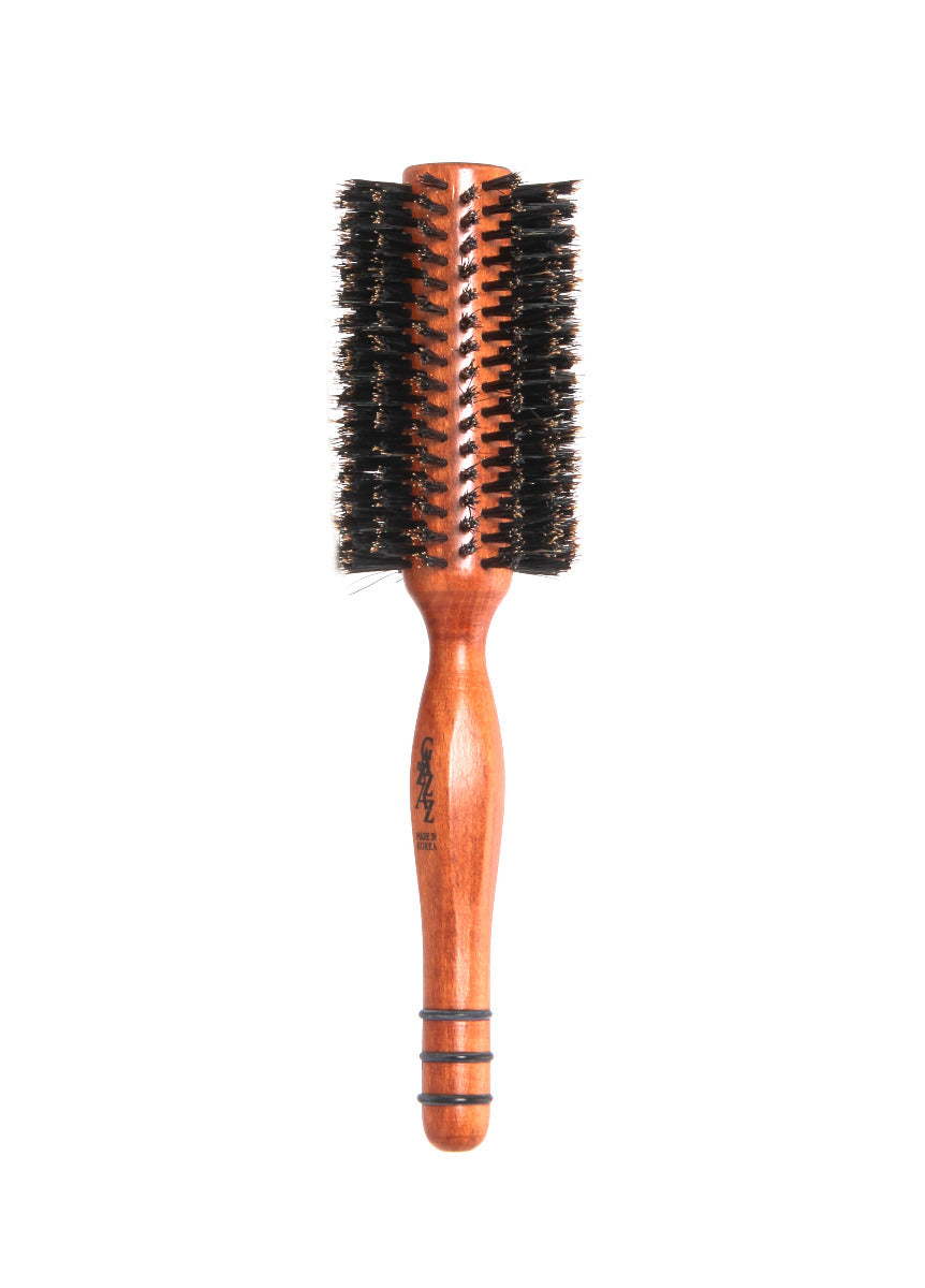 GAZZAZ HAIR BRUSH WITH WOODEN HANDLE (MADE IN KOREA)