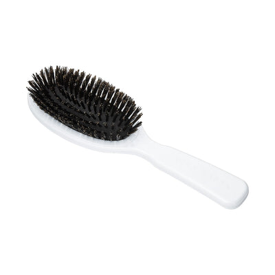 ACCA KAPPA HAIR BRUSH WITH NATURAL RUBBER CUSHION WITH HANDLE WHITE COLOR (ITALIAN MADE)