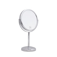 مرآة قزاز عالية الجودة بلون كروم معدني بجانبين تكبير عادي وتكبيرx7 حجم وسط