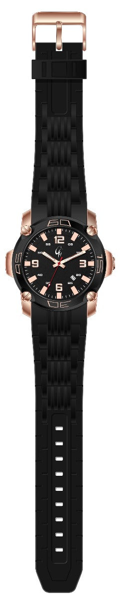 GG QTZ MEN WATCH IPRG/IPBLK BLACK DIAL
