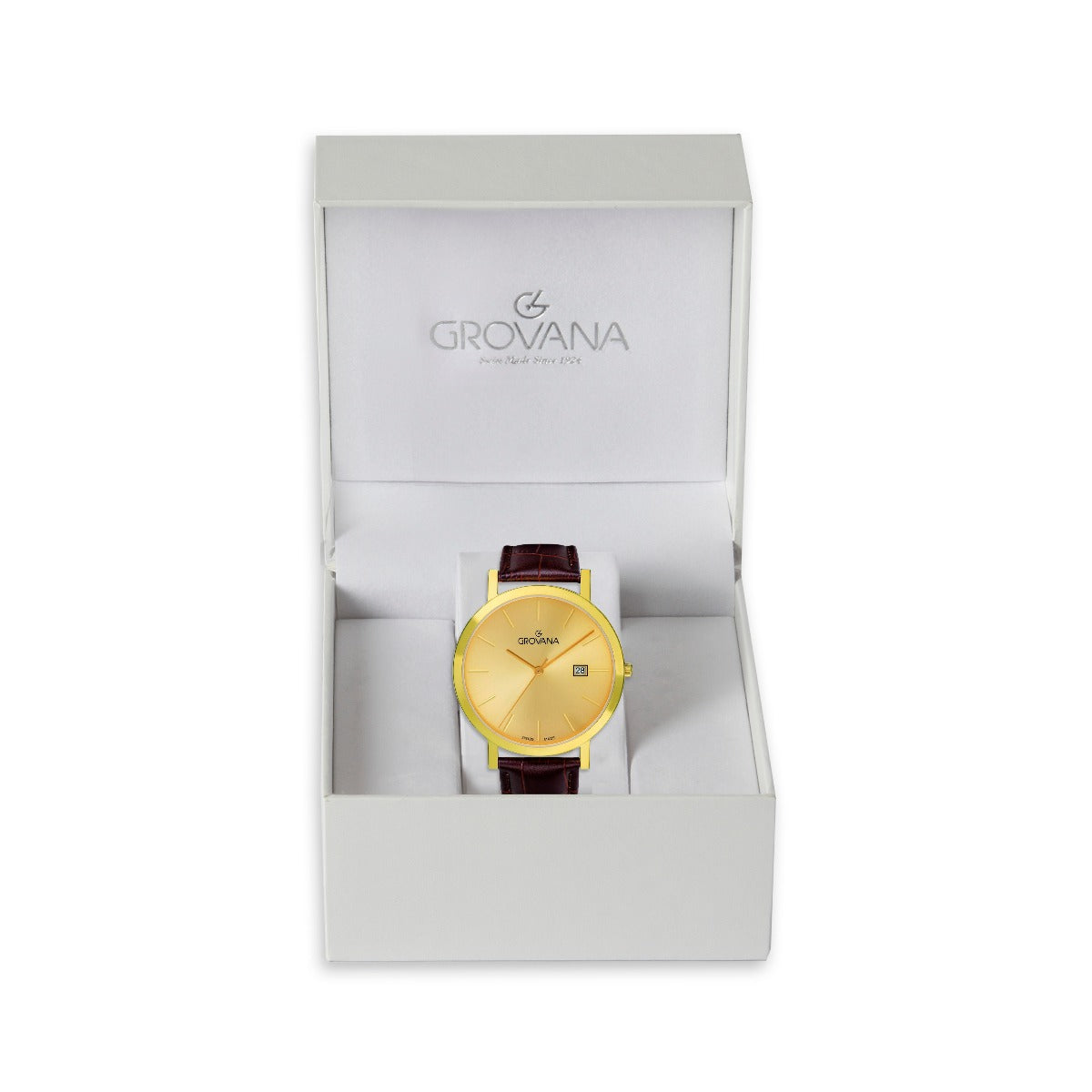 SWISS MADE MAN WATCH STEEL GOLD – GAZZAZ