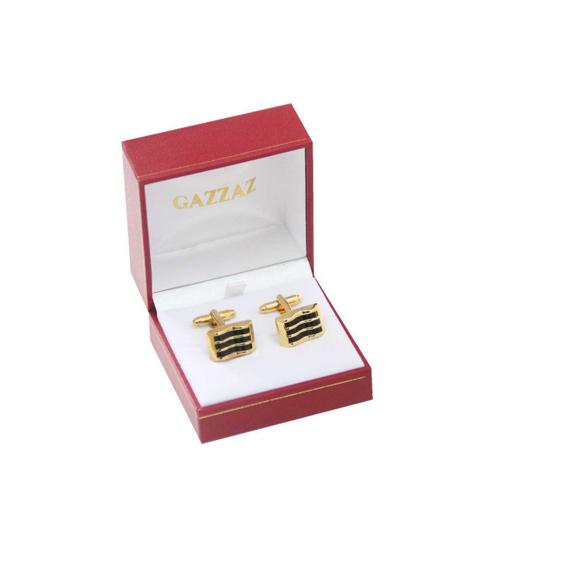 SPANISH GAZZAZ CUFFLINKS GOLD / BLACK