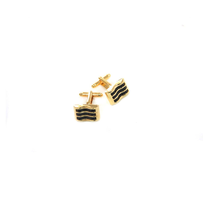SPANISH GAZZAZ CUFFLINKS GOLD / BLACK