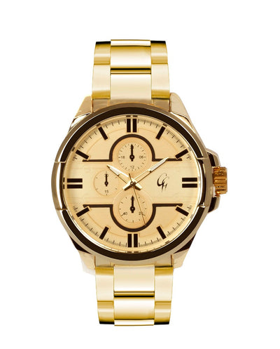 GG WATCH GOLD CASE/GOLD DIAL JAPAN MOVEMENT WATER RESISTANT