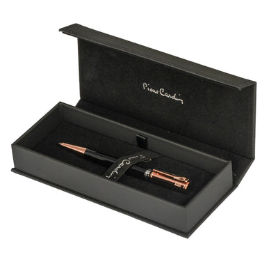 PIERRE CARDIN BALL PEN BLOSSOM BLACK/ROSE GOLD-02