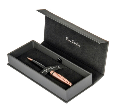 PIERRE CARDIN BALLPOINT PEN RIVA BLACK/ROSE GOLD