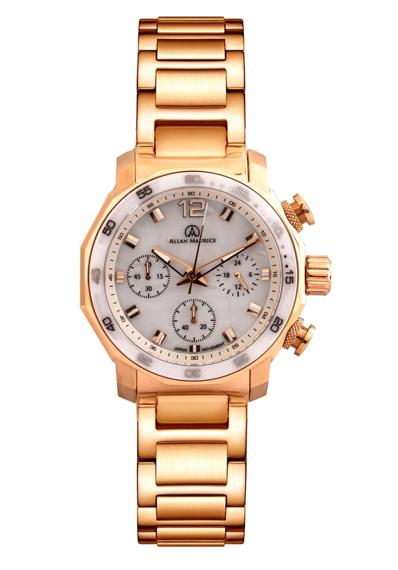 LADIES WATCH STEEL JAPAN QUARTZ MOVEMENT ALL GOLD GAZZAZ