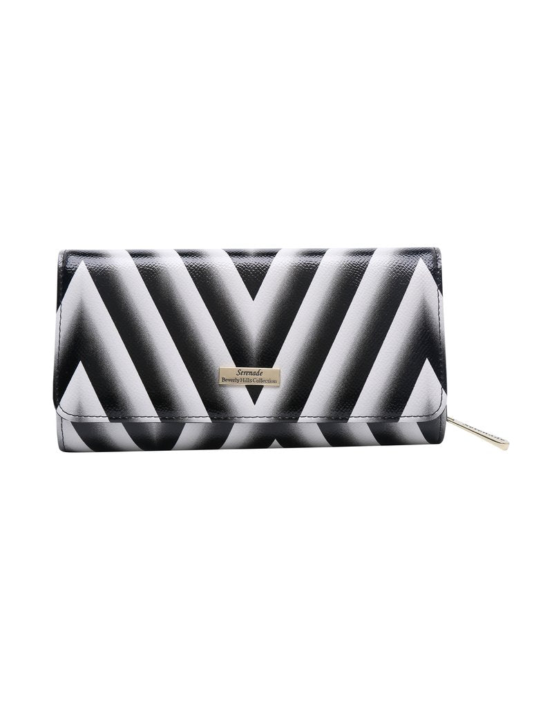 SL LETHR WALLET BLK RED CHLOE