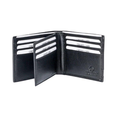 ALLAN MAURICE 100% GENUINE LEATHER WALLET BLACK COLOR