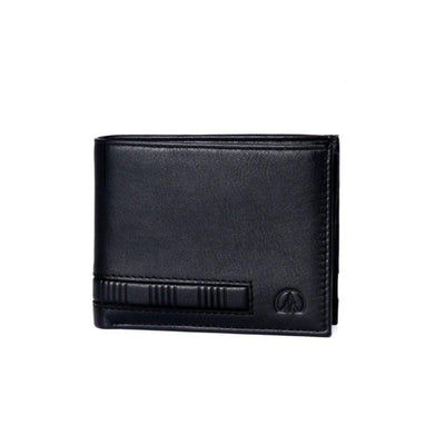 ALLAN MAURICE 100% GENUINE LEATHER WALLET BLACK COLOR