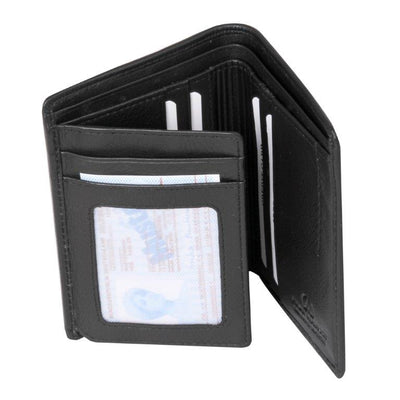 ALLAN MAURICE 100% GENUINE LEATHER WALLET BLACK COLOR