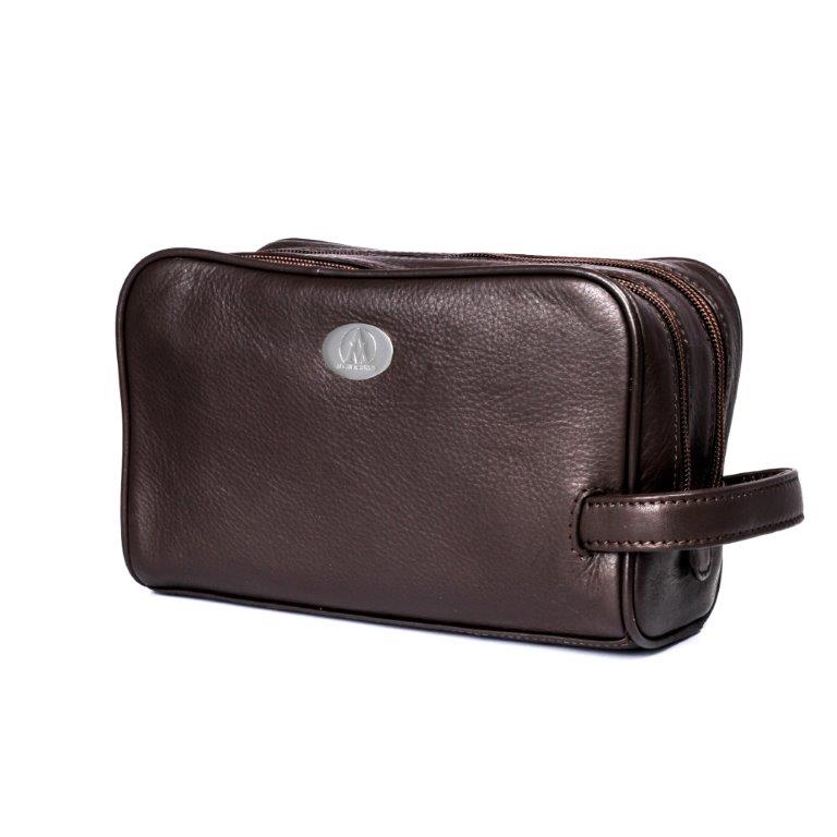 حقيبة يد شخصية رجالي باسم الان موريس 100% جلد طبيعى لون بنى