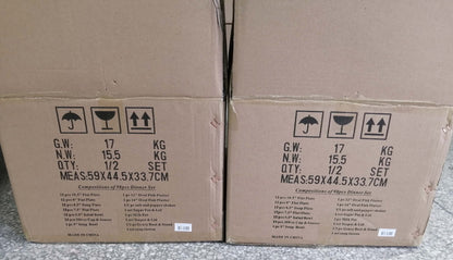 طقم عشاء بورسلين فاخر 98 قطعه لعدد 12 شخص