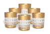 POLAND CRYSTAL CUPS 6 PCS SET WITH GOLD COL