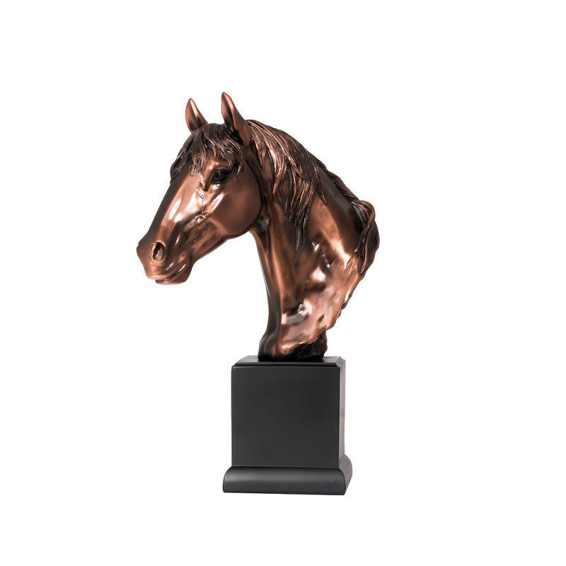 POLYRESIN HORSE HEAD 8.5W X 14.5H INCH