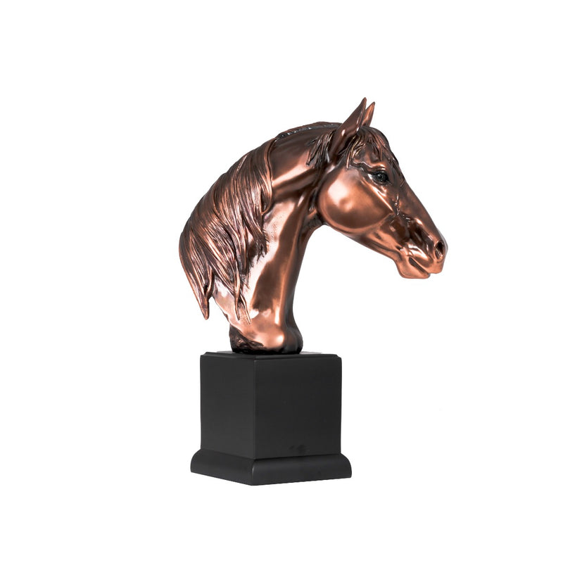 POLYRESIN HORSE HEAD 8.5W X 14.5H INCH