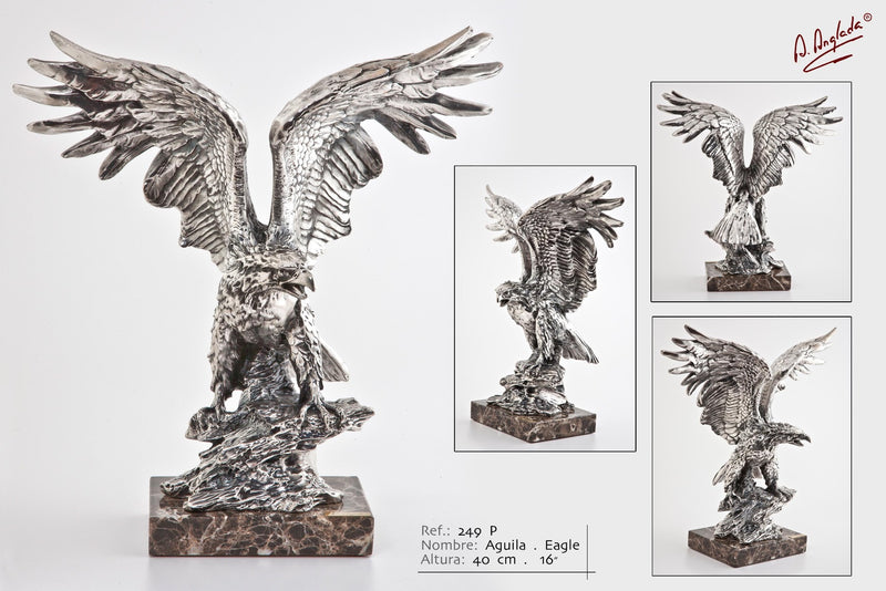 SPAIN EAGLE 37CM W/MARBLE BASE