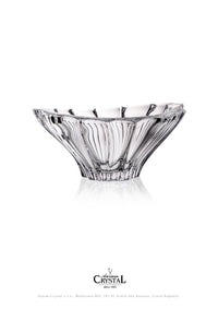 BOHEMIAN CRYSTAL GLASS BOWL 33 CM